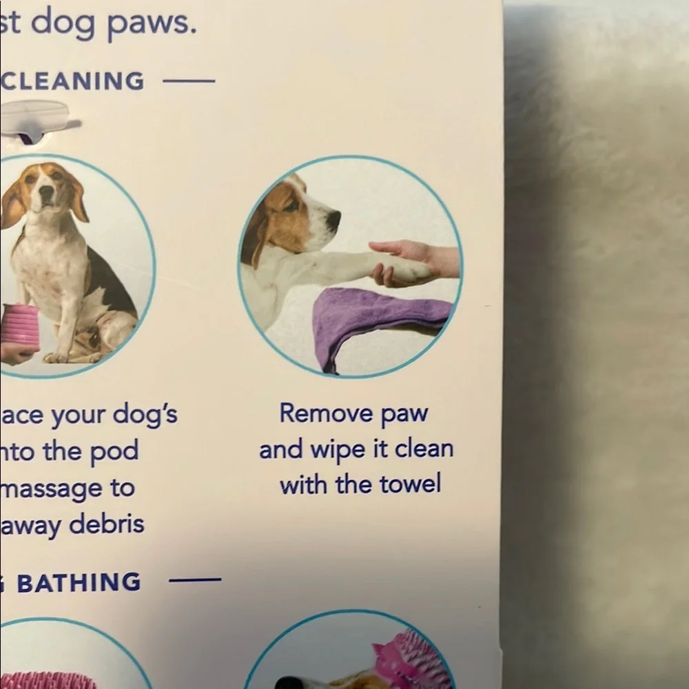 Tails & More Pink Cleaning Paw Pod with Towel